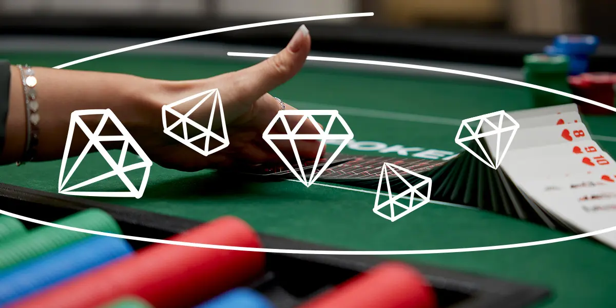 Bet sizing strategy illustrated with poker chips on the table