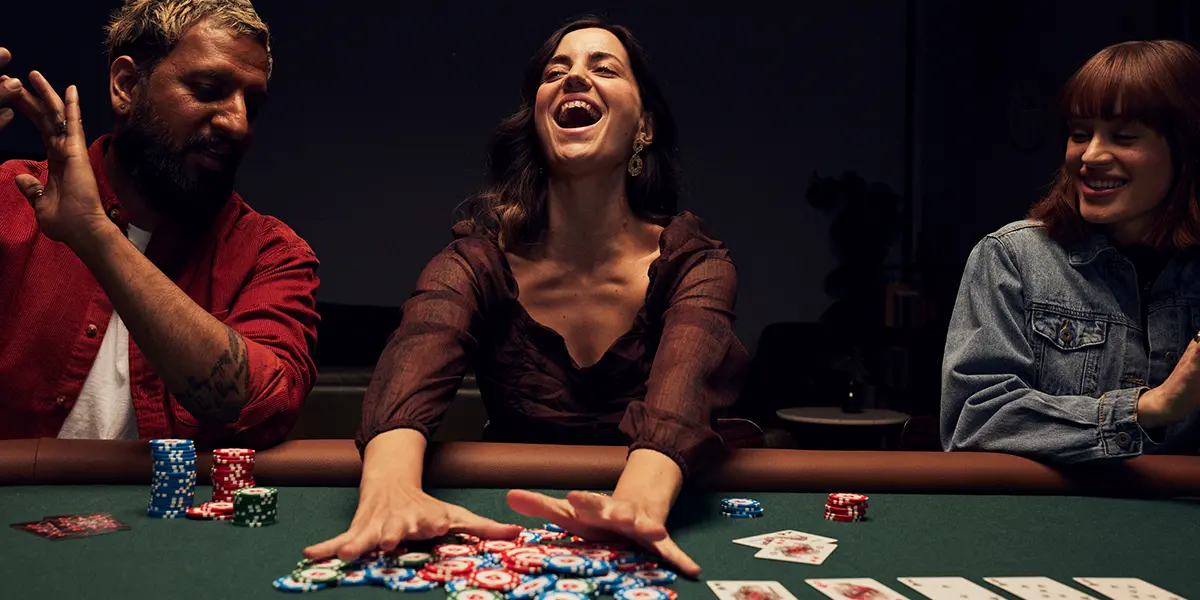 Poker table scene illustrating position importance in Pot Limit Omaha
